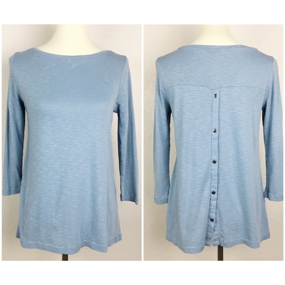J. Jill Tops - J. Jill Pima Cotton Button Back Top